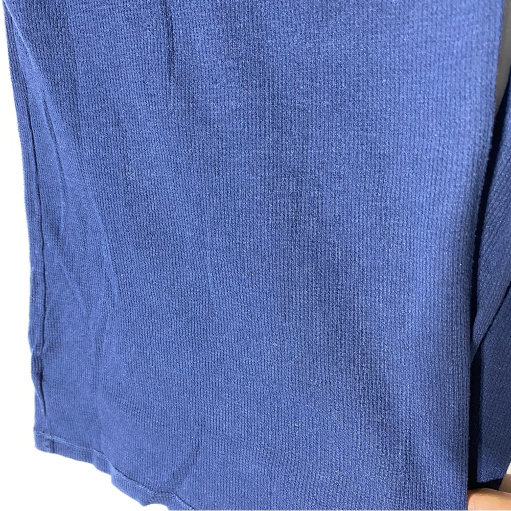 Vintage Y2K Aeropostale Dark Blue Long Sleeve Deep V Neck Ribbed Top M - Picture 8 of 15